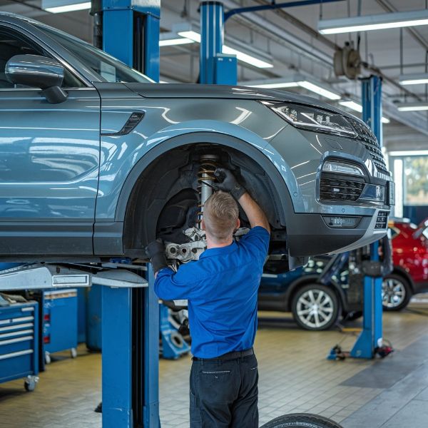 mechanic-working-on vehicle suspension at Dingmans Mechanical mechanic-working-on-vehicle-suspension repair-at-Dingmans-Mechanical Omaha